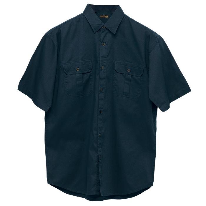 Mens Plain Bush Shirt