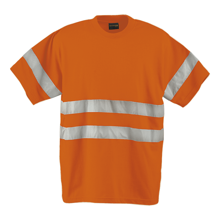 150g Poly Cotton Safety T-Shirt with tape - High Visibility