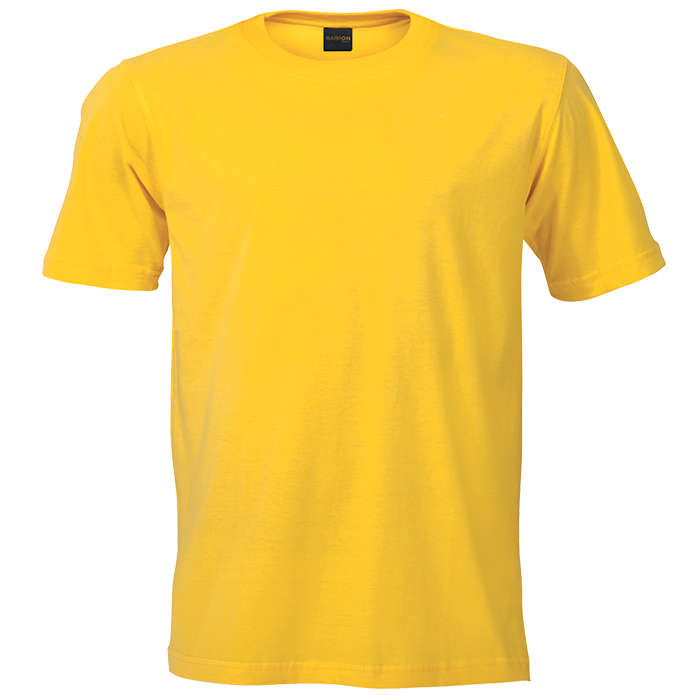 160g Barron Crew Neck T-Shirt  Yellow / LAR / 