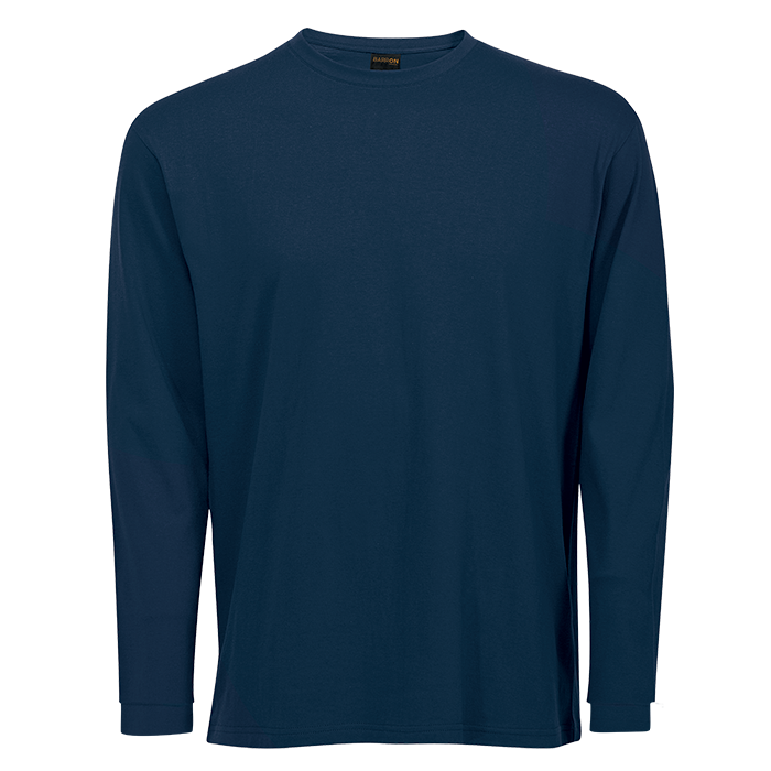 170g Barron Long Sleeve T-Shirt  Navy / XL / 