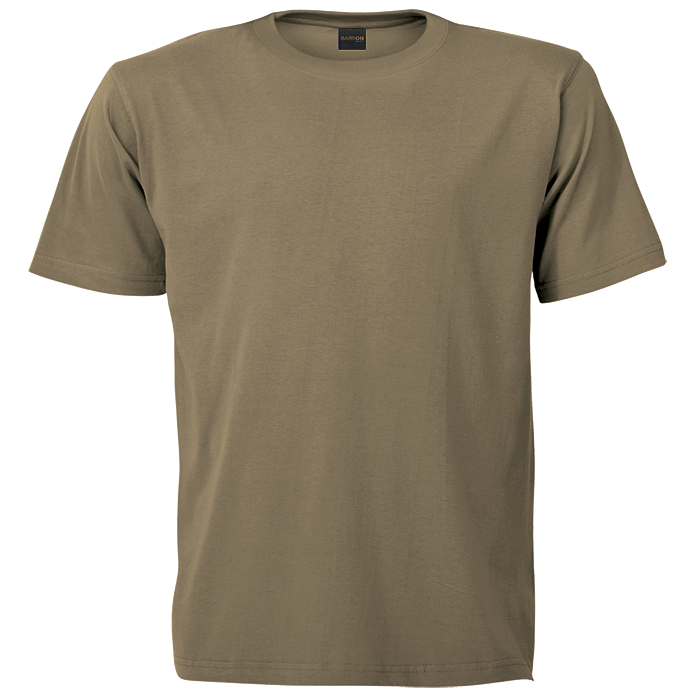 180g Barron Crew Neck T-Shirt  Khaki / XS / Regular