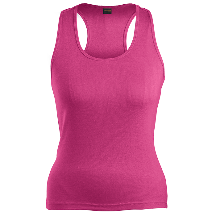 210g Ladies Racer Back Bright Pink / XS / Last Buy - T-Shirts