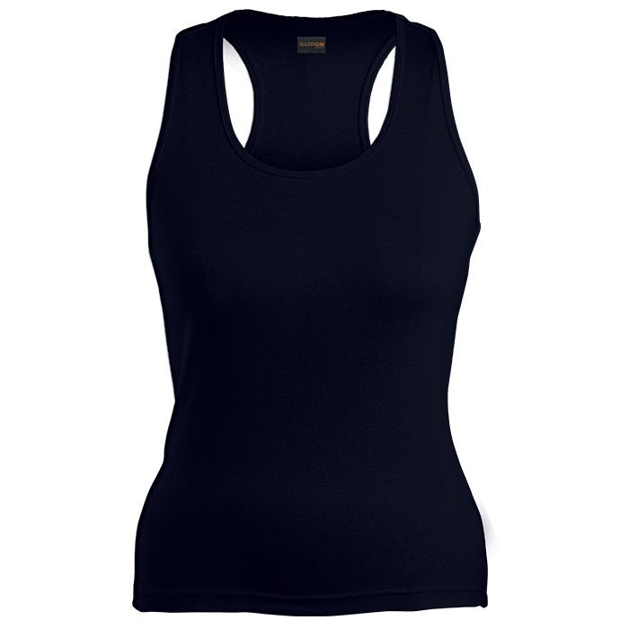 210g Ladies Racer Back  Black / XS / Last Buy - 