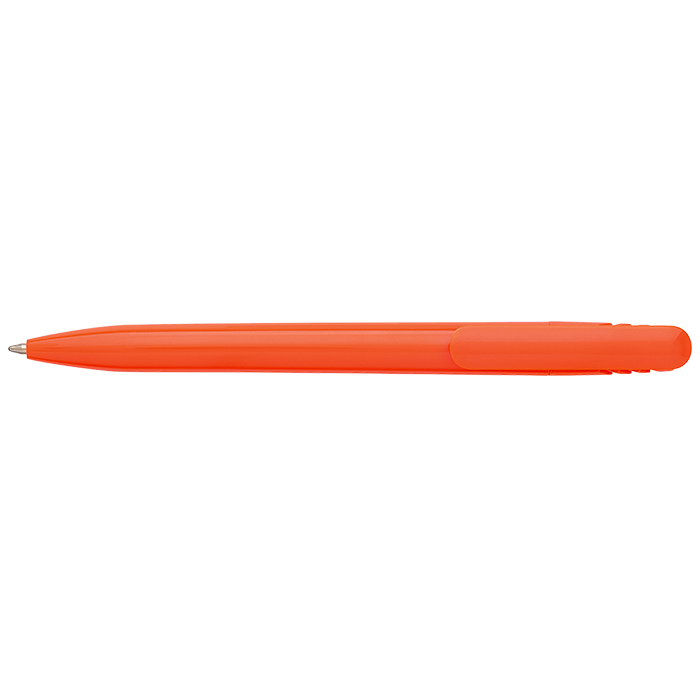 Solid Colour Ballpoint Pen with Matching Coloured Clip