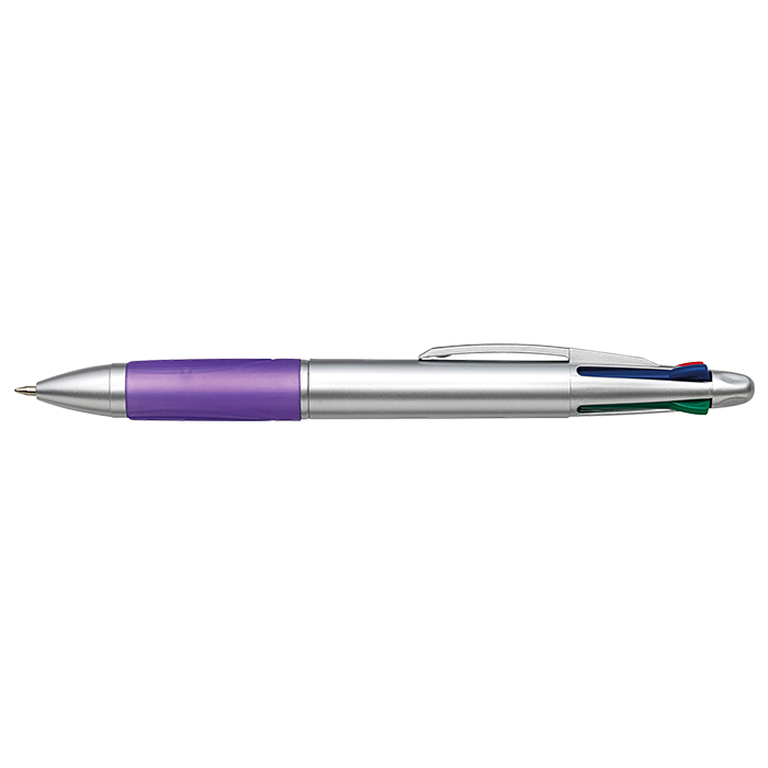 4 Colour Ballpoint Pen with Rubber Grip