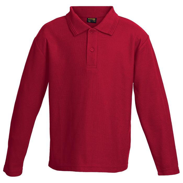 175g Pique Knit Long Sleeve Golfer Kiddies