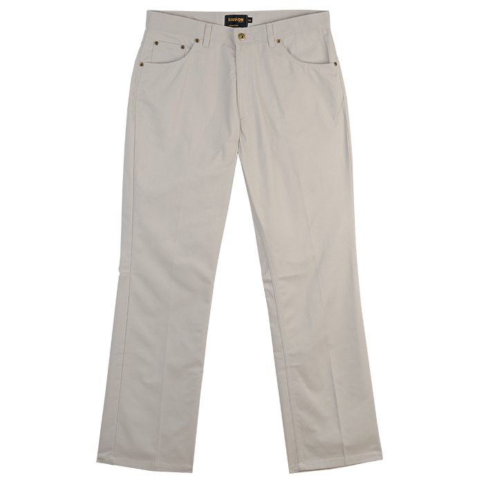 5 Pocket Chino Stone / 28 / Regular - Bottoms