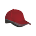 6 Panel Preston Cap Red/Grey/Grey / STD / Last Buy - Caps