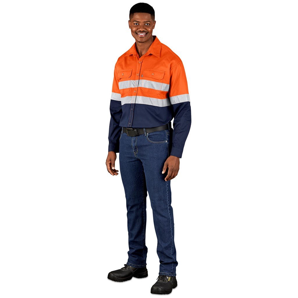 Vented Two-Tone Reflective Work Shirt