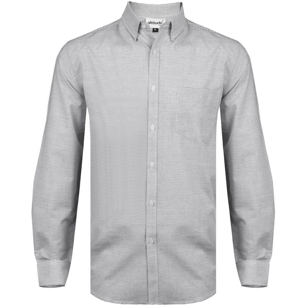 Mens Long Sleeve Earl Shirt  - Grey