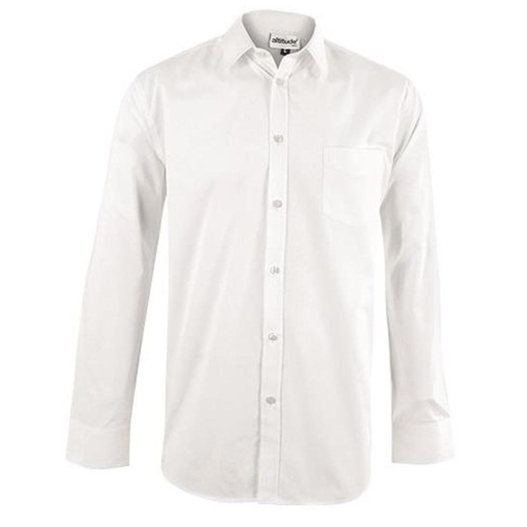 Mens Long Sleeve Haiden Shirt  - White