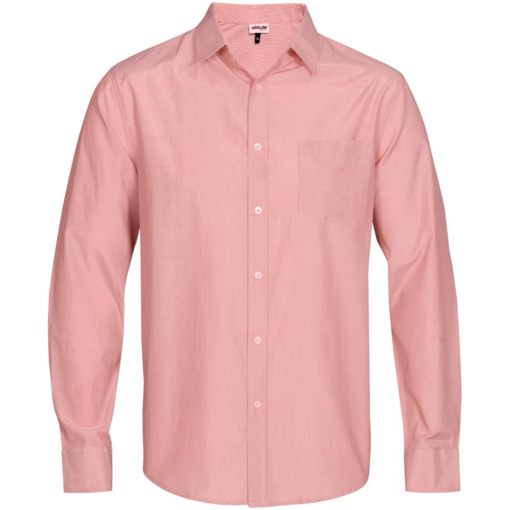 Mens Long Sleeve Portsmouth Shirt - Light Blue