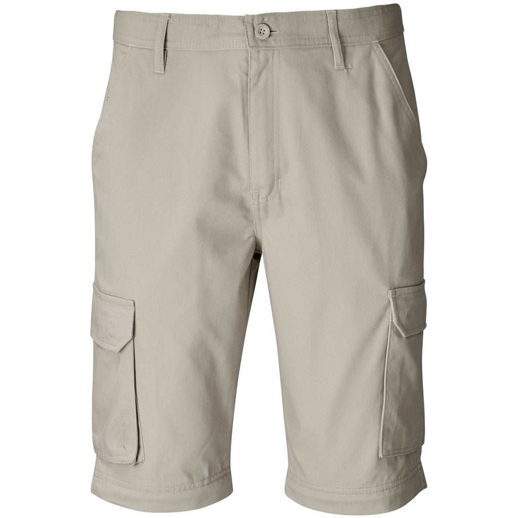Mens Cargo Zip Off Pants  - Brown
