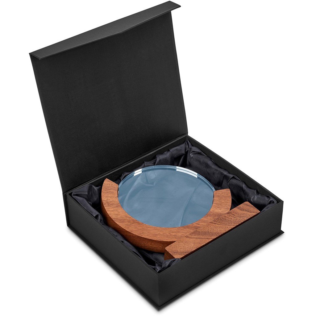Reverence Achievement Award - Premium Optical Glass and Wood