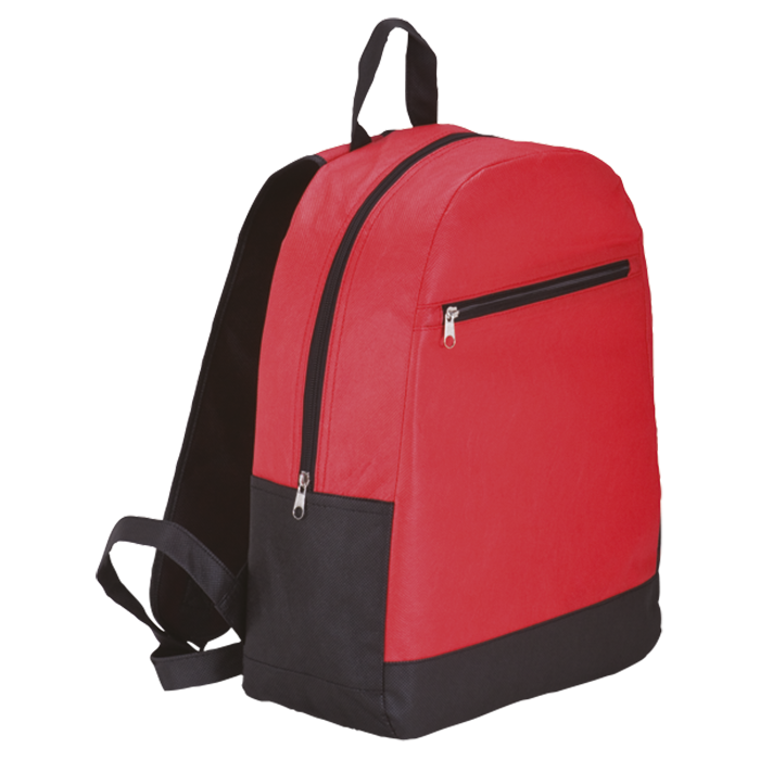 Backpack with Front Zip Pocket Non-Woven