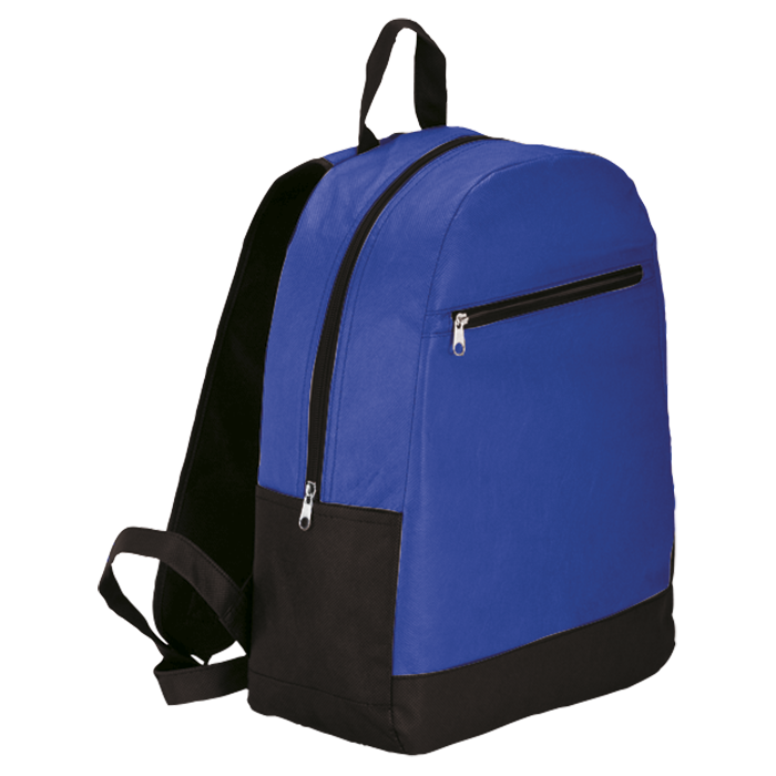 Backpack with Front Zip Pocket Non-Woven