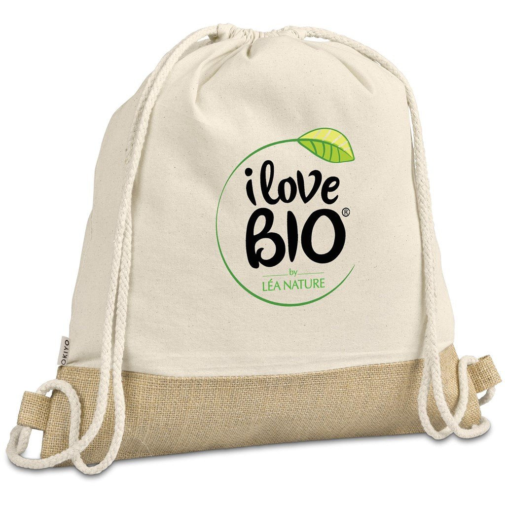 Bijin Jute & Cotton Drawstring Bag