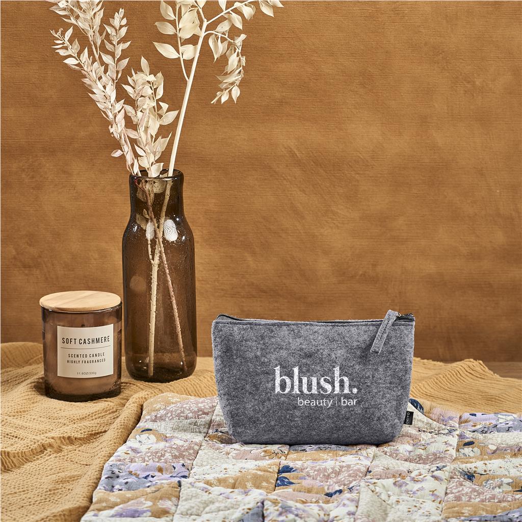 Kesho Recycled PET Felt Mini Cosmetic Bag