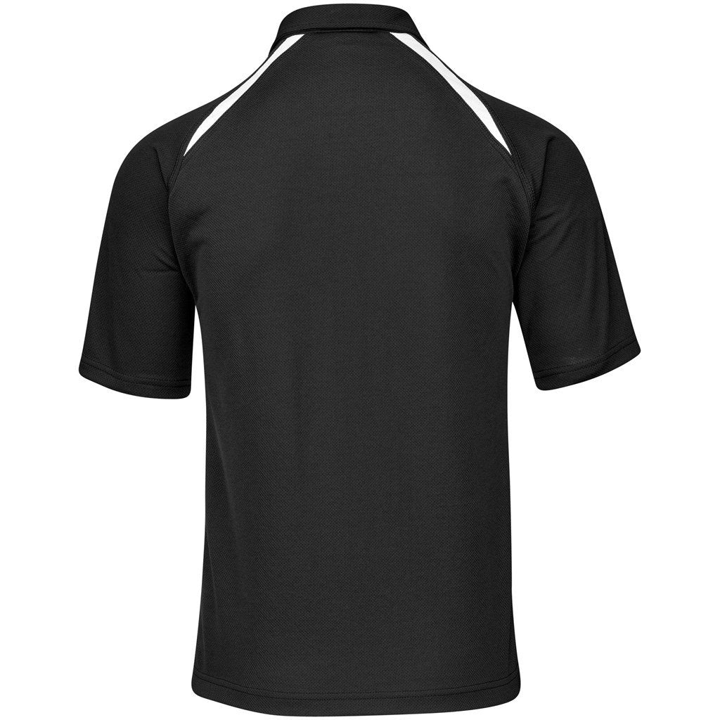 Mens Splice Golf Shirt - Green Gold