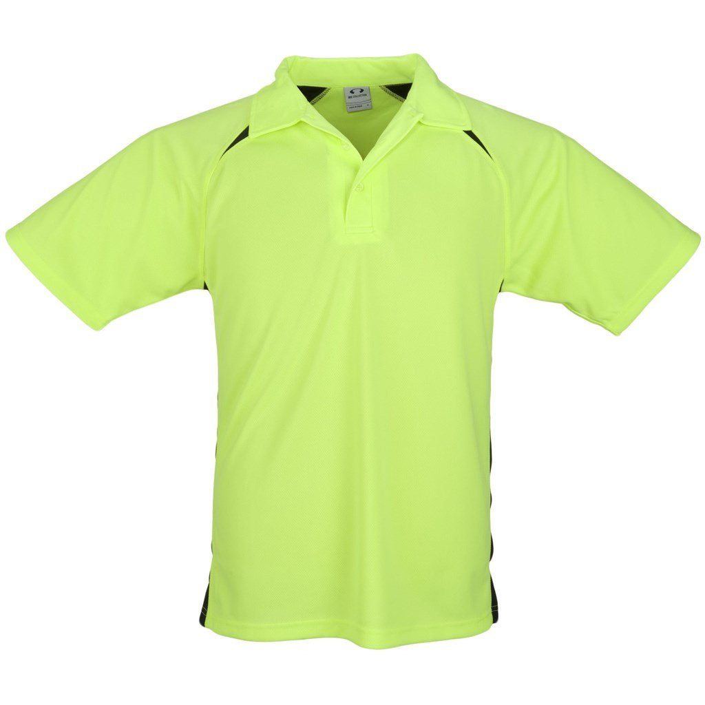 Kids Splice Golf Shirt - Black Red