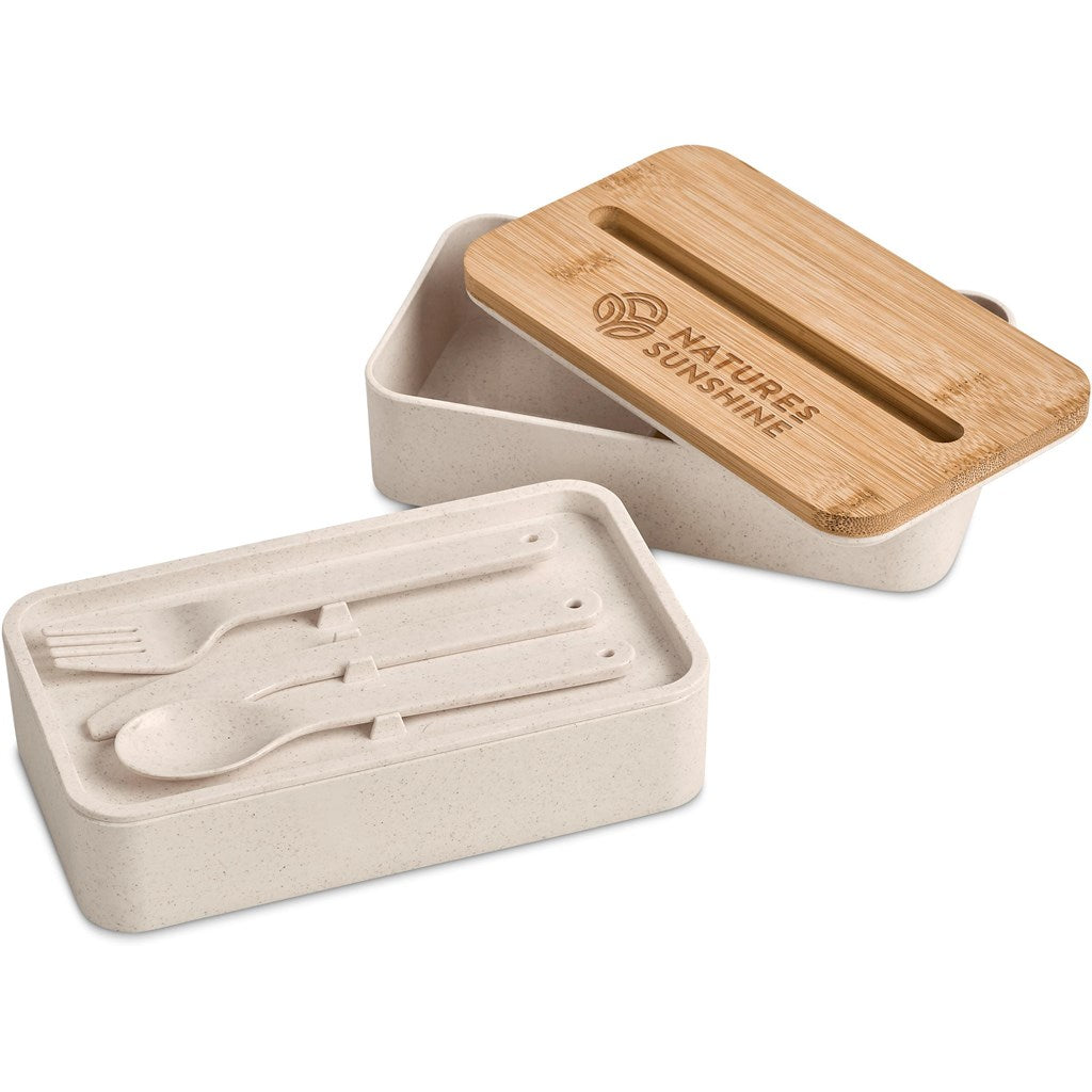 Dura Wheat Straw & Bamboo Lunch Box Set