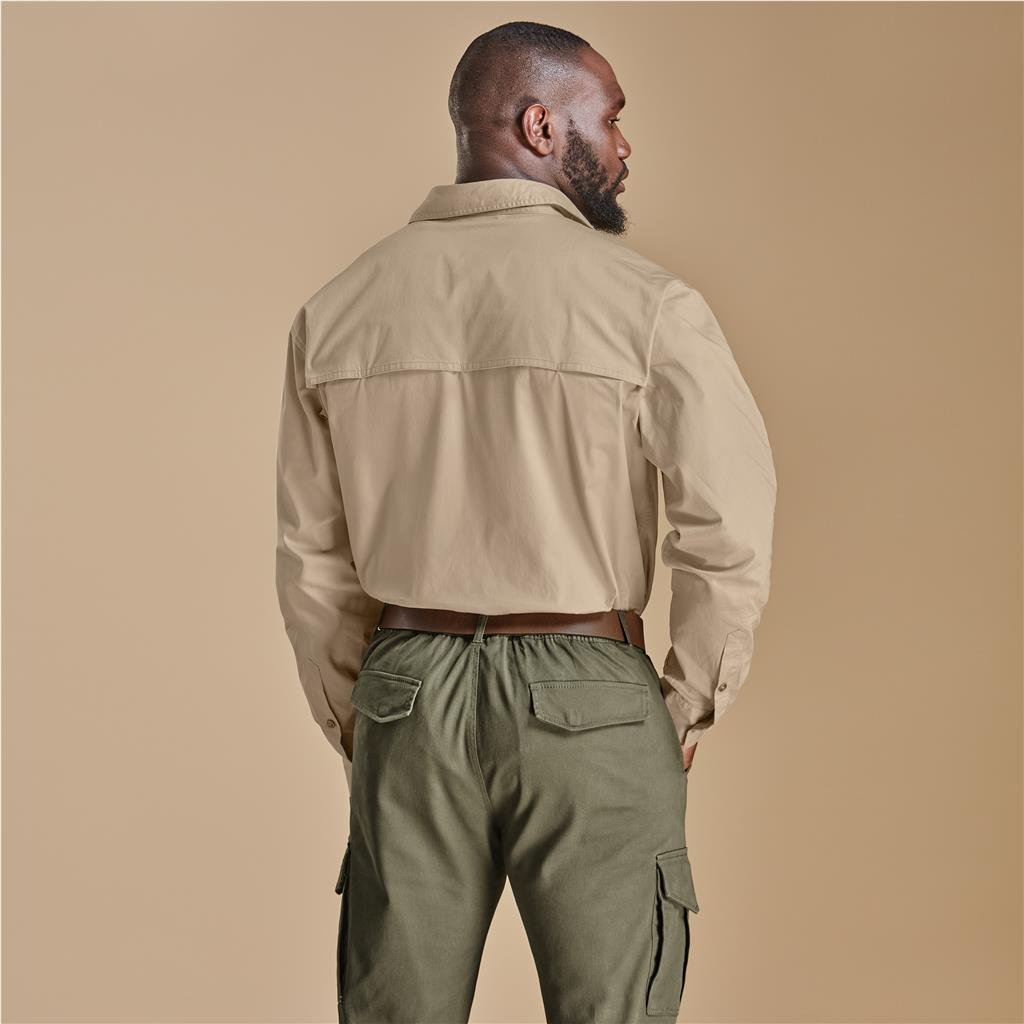 Mens Long Sleeve Mawenzi Twill Shirt