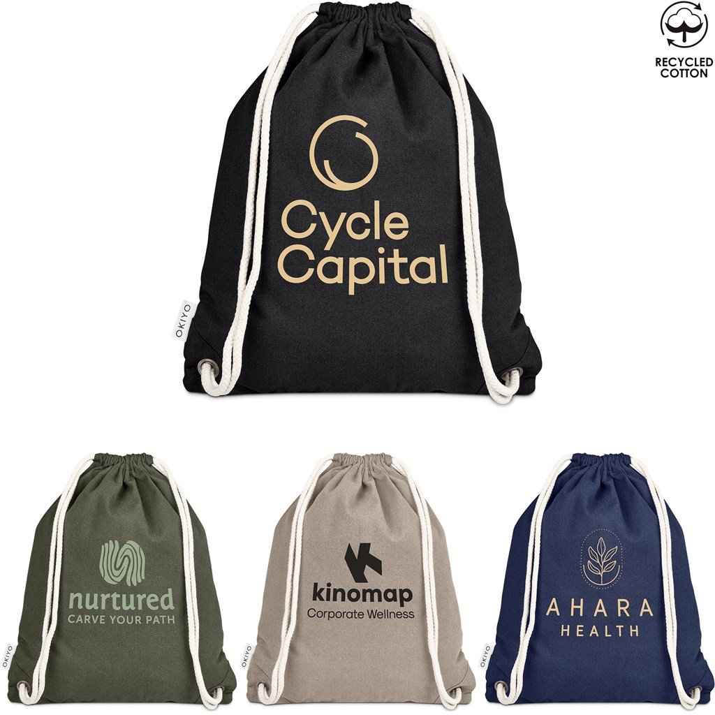 Kinchaku Recycled Canvas Drawstring Bag