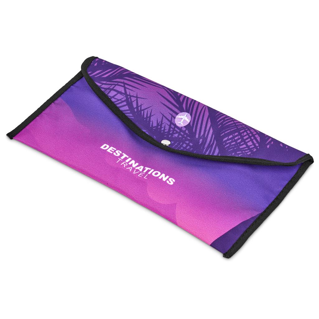 Pre-Printed Sample Custom Flitz Polyester Travel Wallet