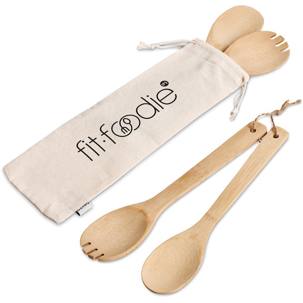Shinsen Bamboo Salad Servers