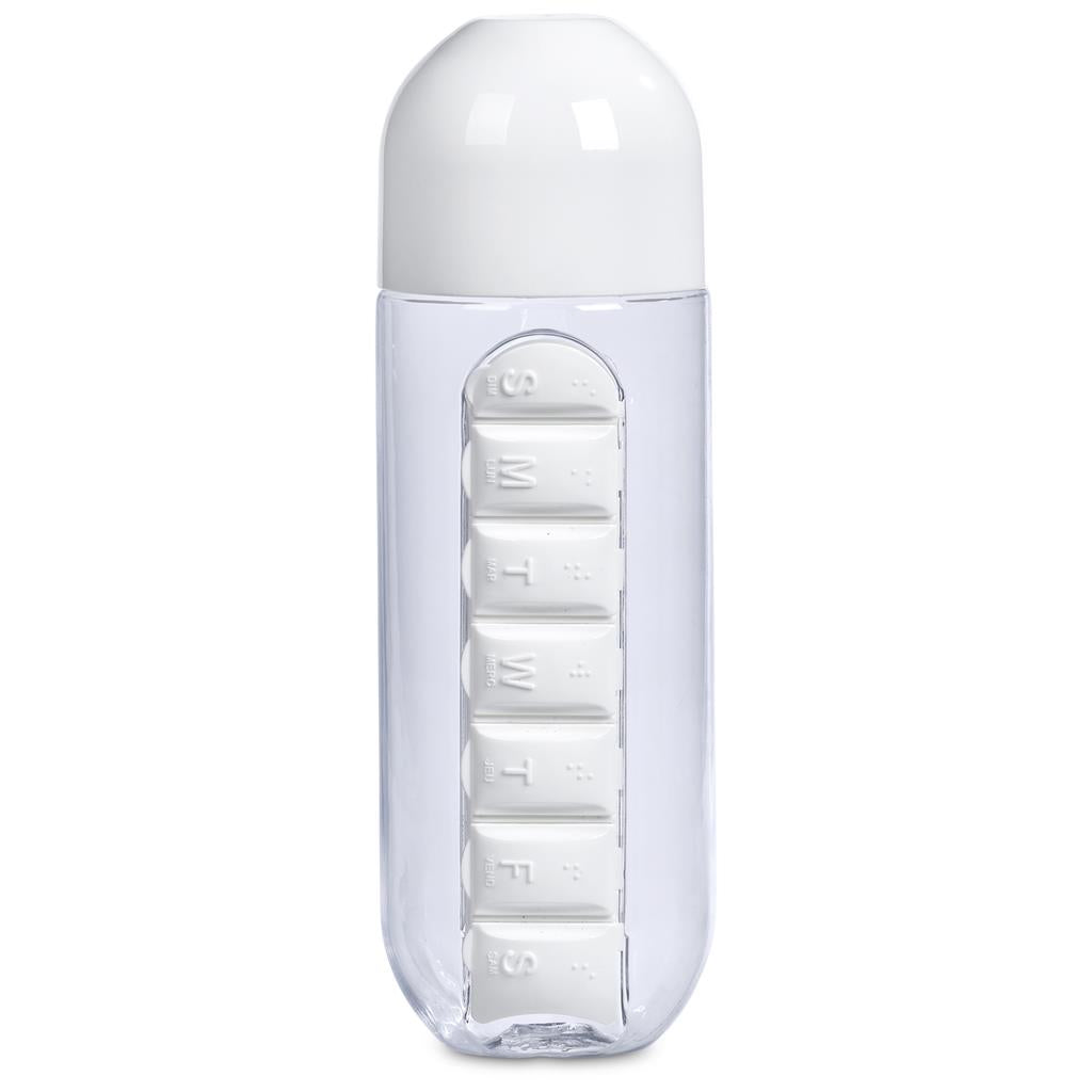 Vita-Stream Pill Box Plastic Water Bottle - 600ml
