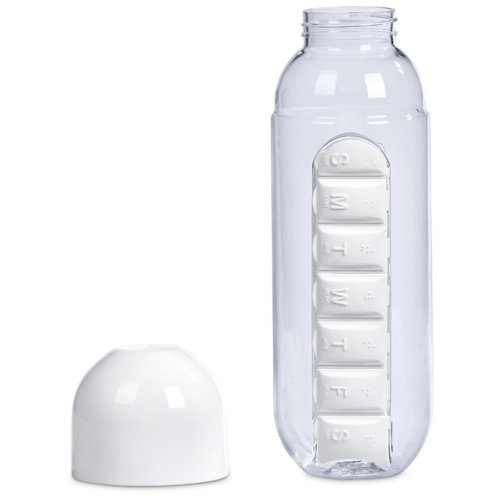 Vita-Stream Pill Box Plastic Water Bottle - 600ml