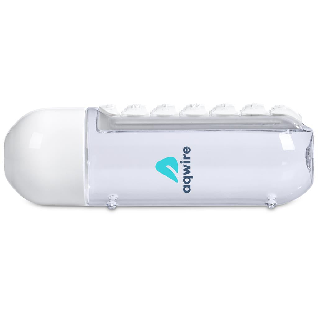 Vita-Stream Pill Box Plastic Water Bottle - 600ml