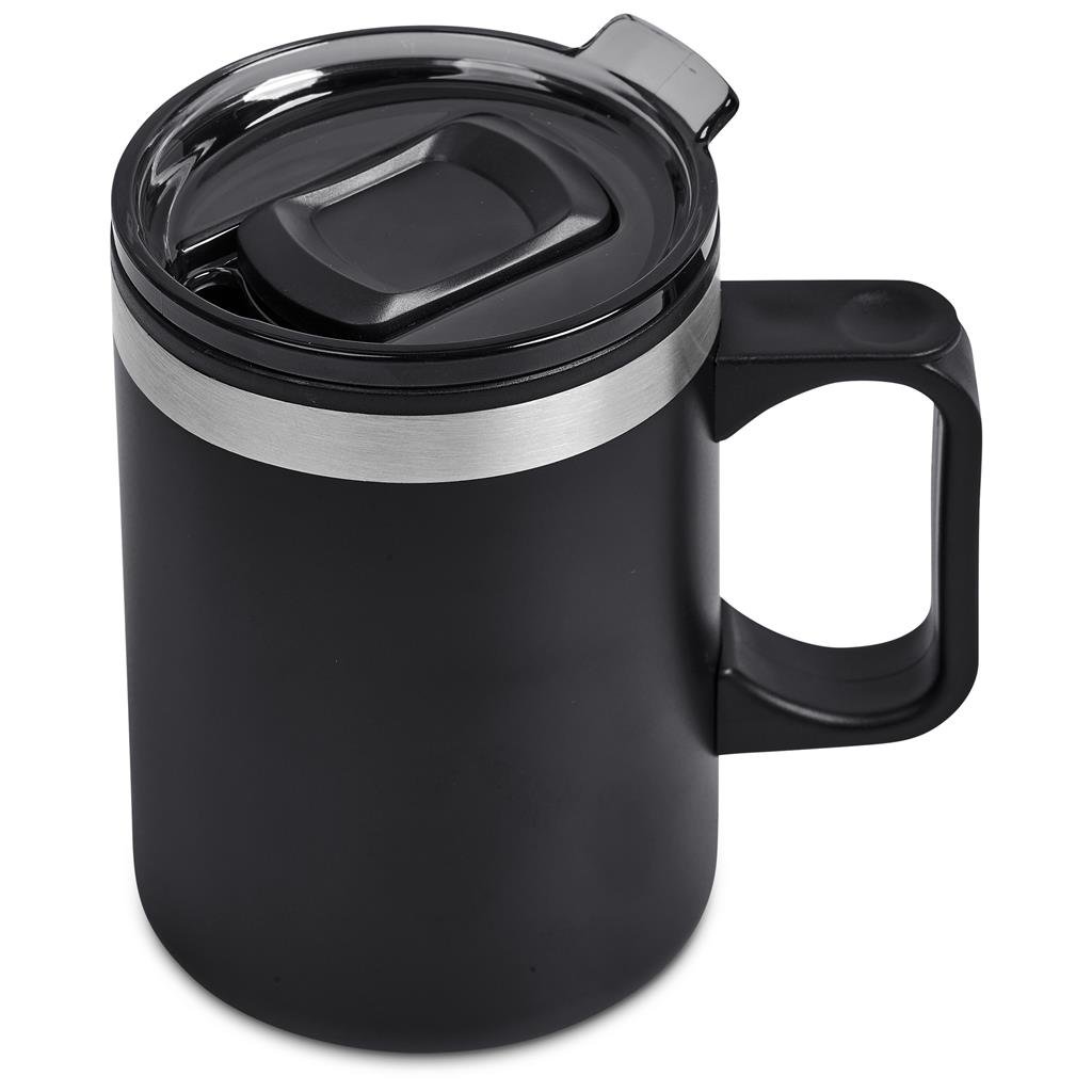 Angelo Stainless Steel & Plastic Double-Wall Mug – 360ml