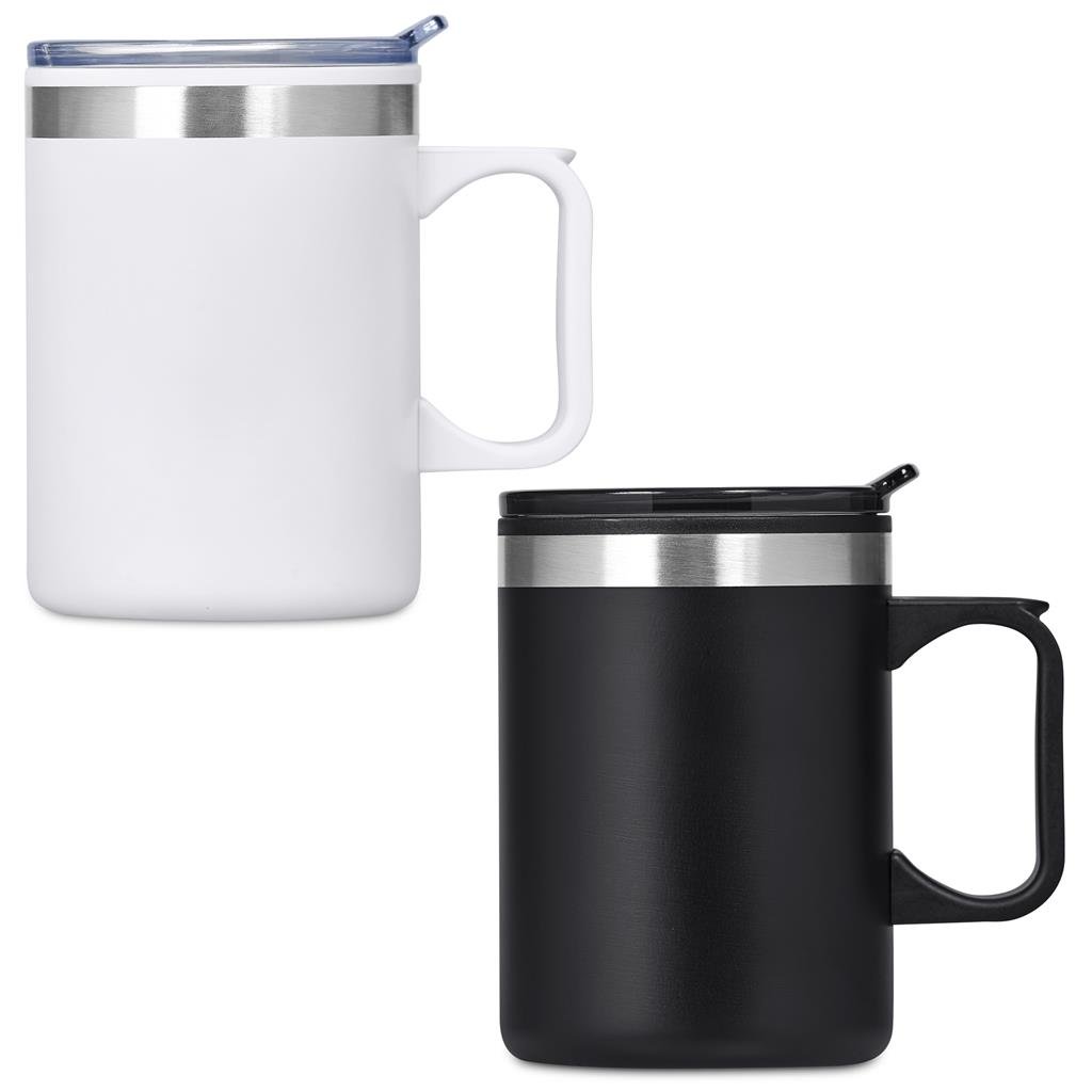 Angelo Stainless Steel & Plastic Double-Wall Mug – 360ml