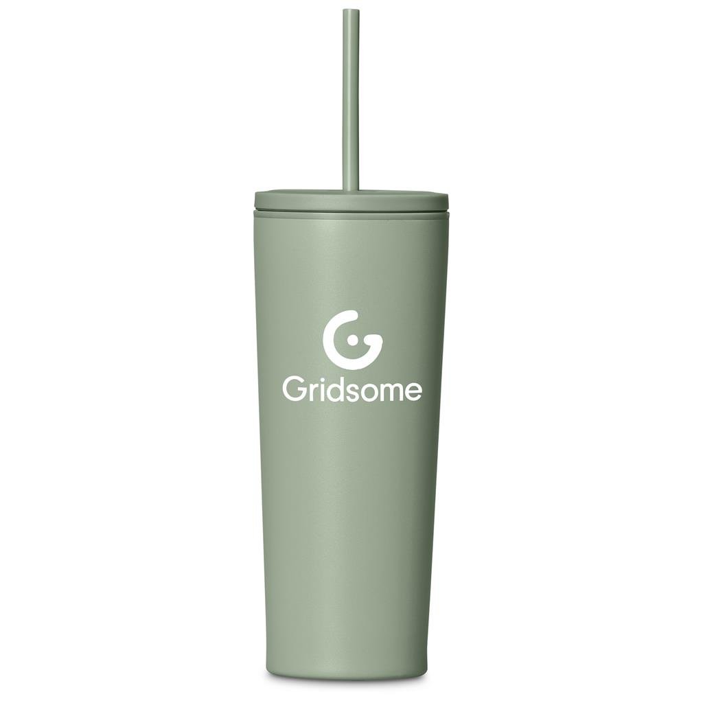 Concorde Stainless Steel & Plastic Double-Wall Tumbler & Straw - 720ml