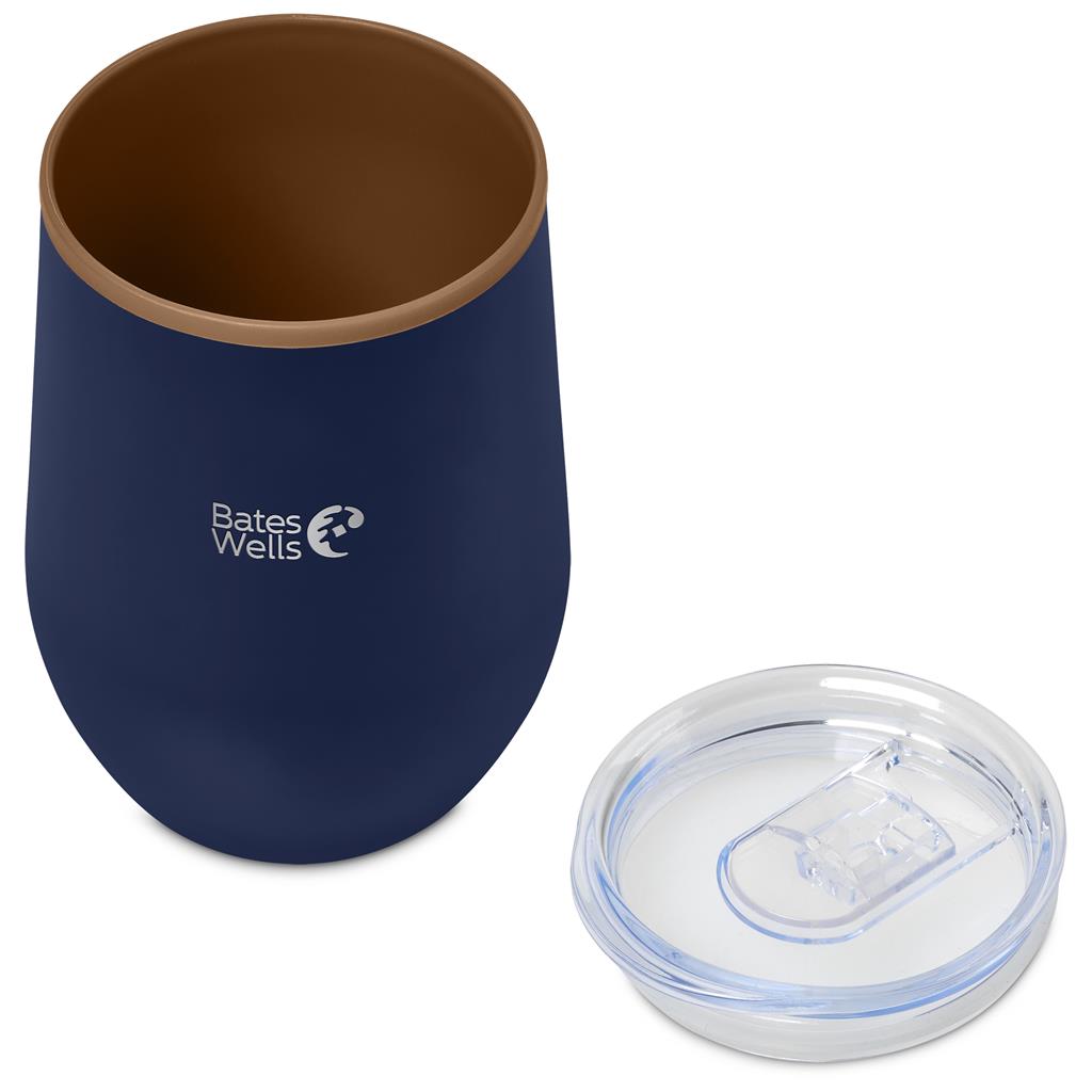 Ovolo Stainless Steel & Plastic Double-Wall Tumbler – 350ml