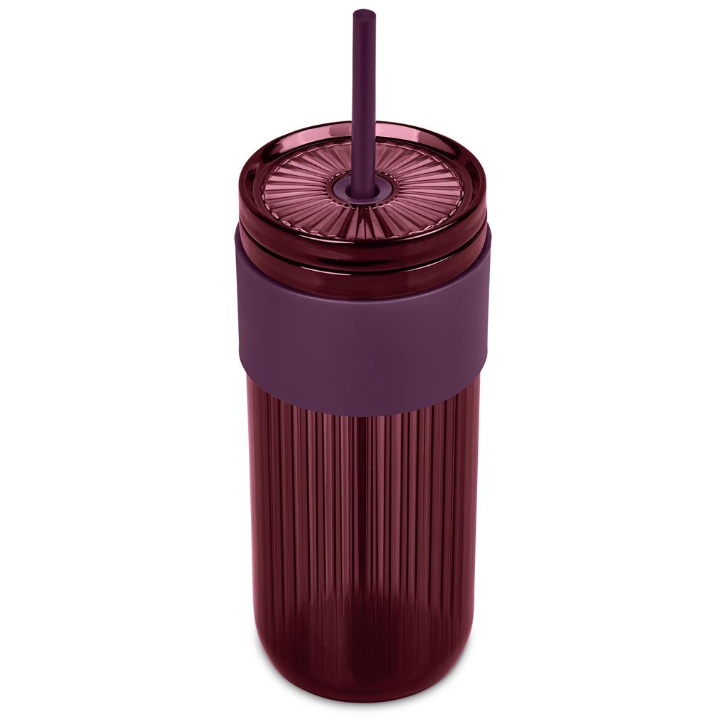 Mayfair Plastic Tumbler & Straw – 650ml