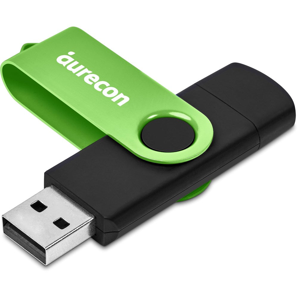 Shuffle Gyro Black Flash Drive – 8GB