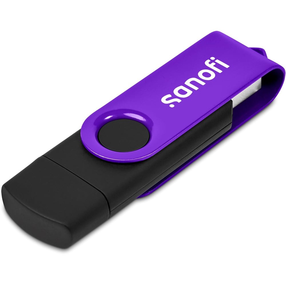 Shuffle Gyro Black Flash Drive – 8GB