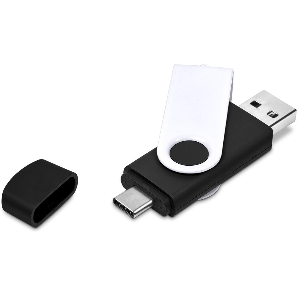 Shuffle Gyro Black Flash Drive – 8GB