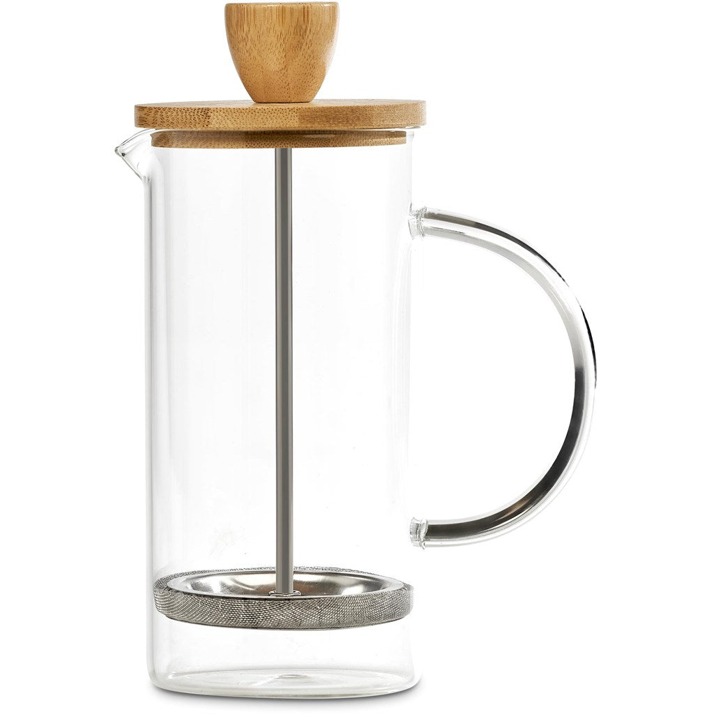 Aibo Glass & Bamboo Coffee Set