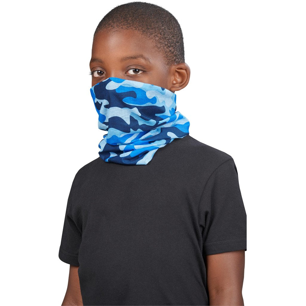 Kids Camo Flexi Tubular Bandana - Orange