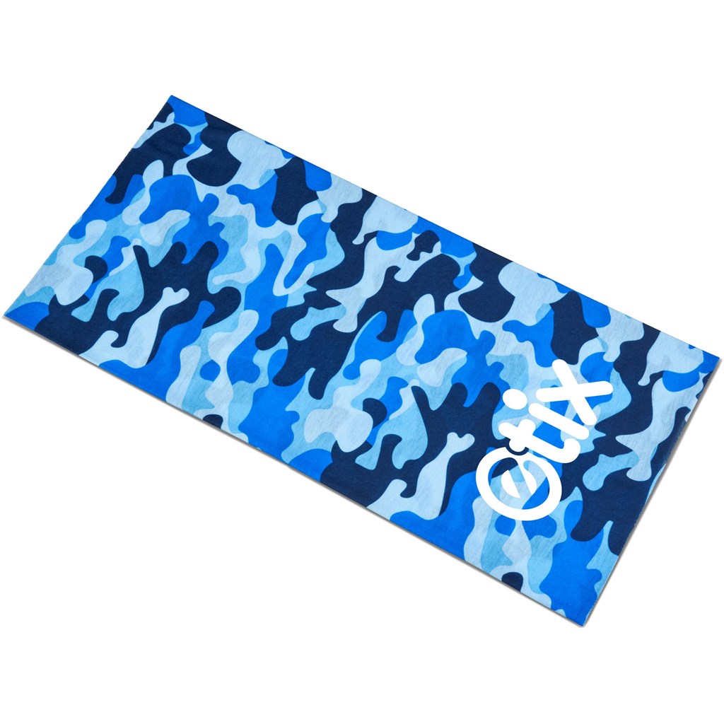 Kids Camo Flexi Tubular Bandana - Orange