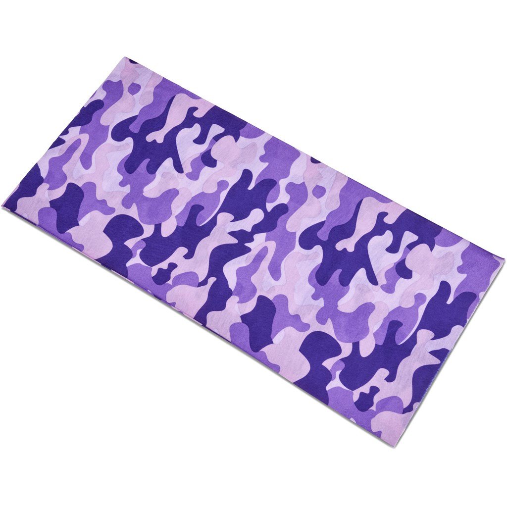 Kids Camo Flexi Tubular Bandana - Orange