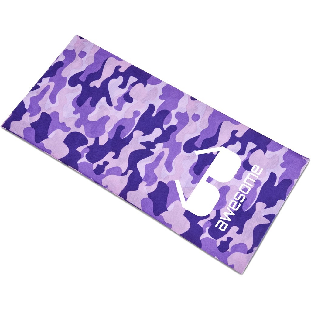 Kids Camo Flexi Tubular Bandana - Orange
