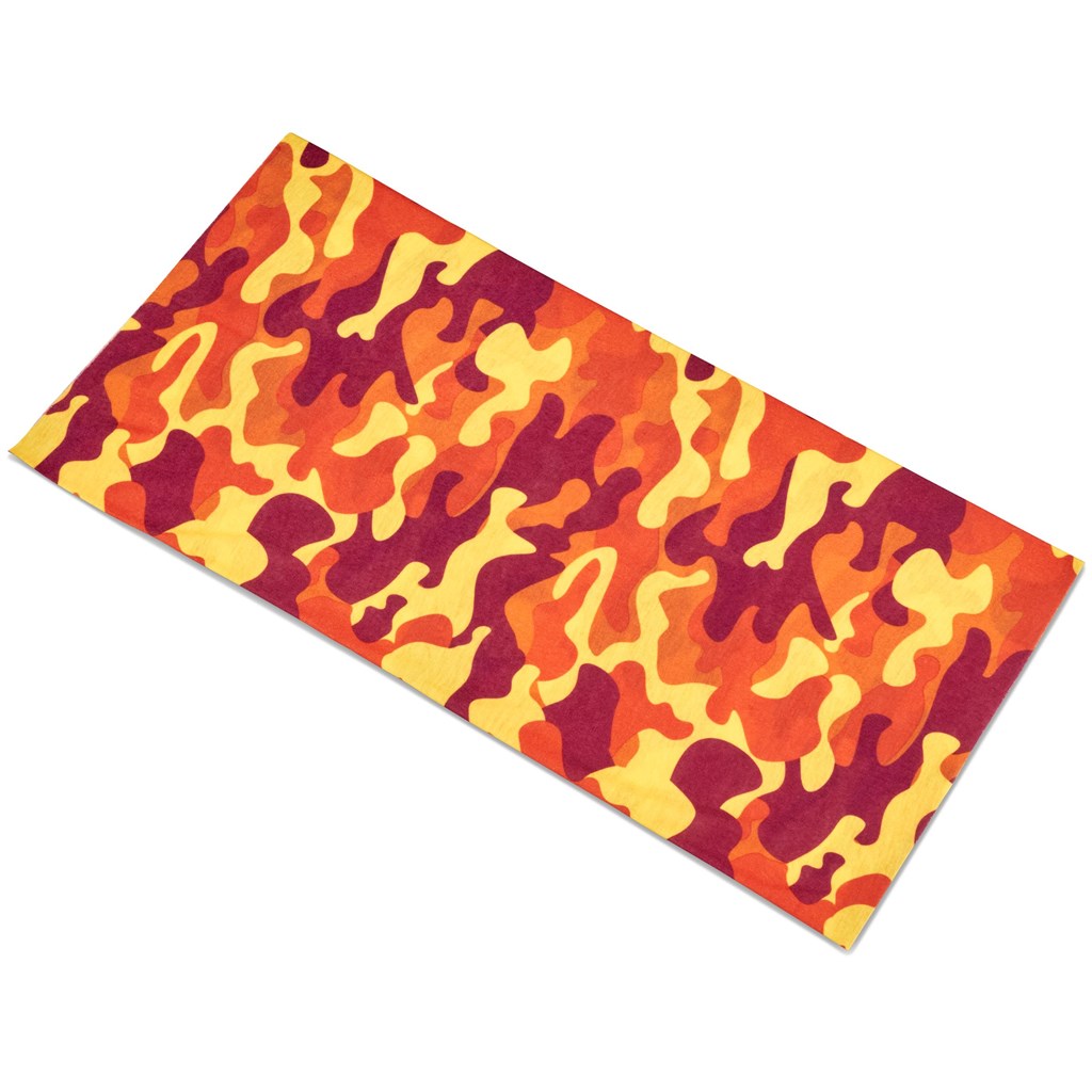 Adults Camo Flexi Tubular Bandana - Purple