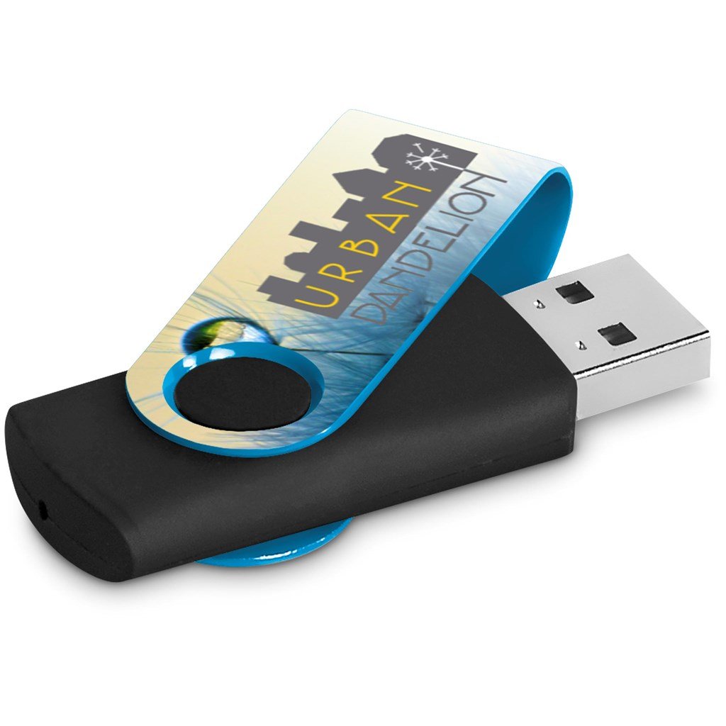 Axis Gyro Black Flash Drive - 16GB