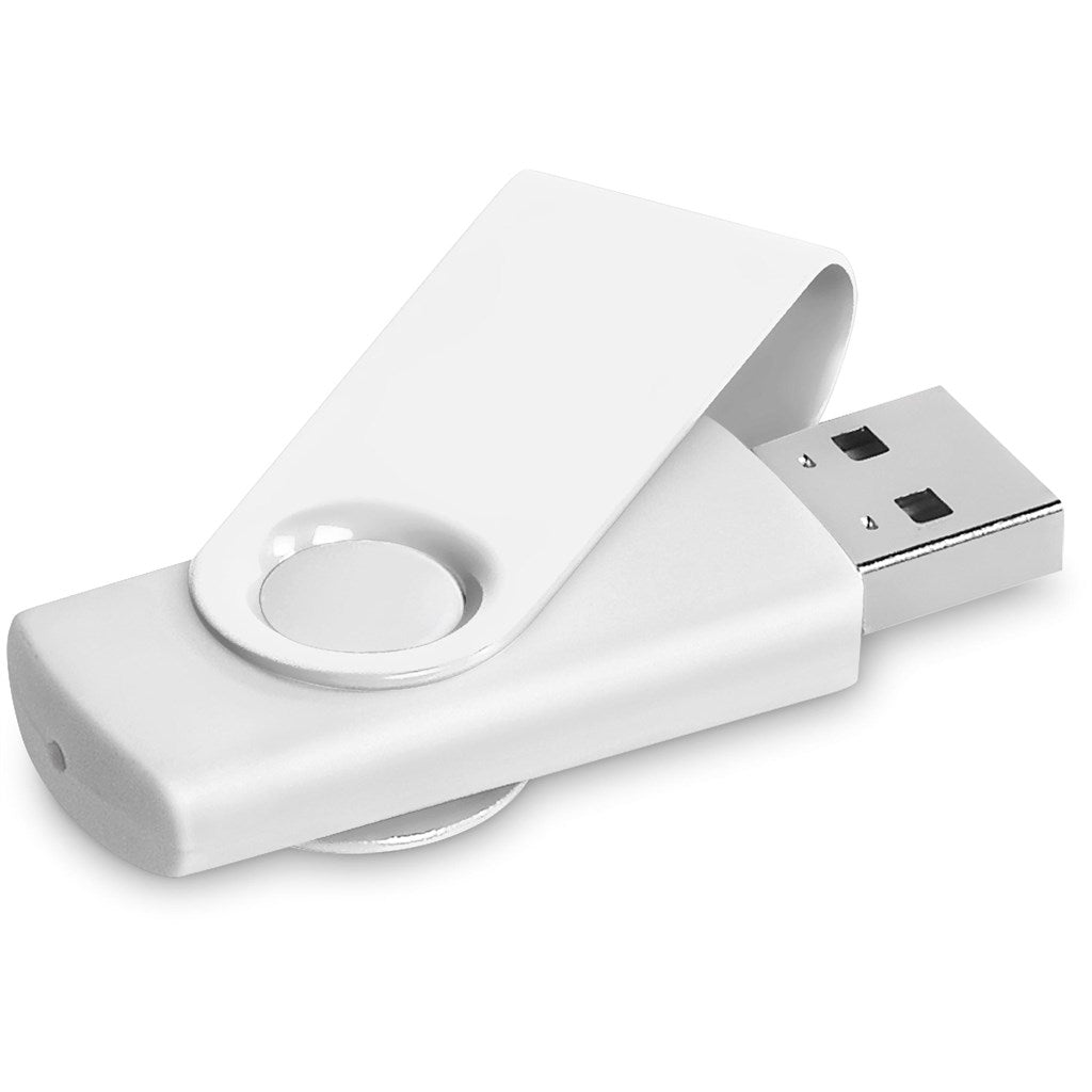 Axis Gyro White Flash Drive - 16GB