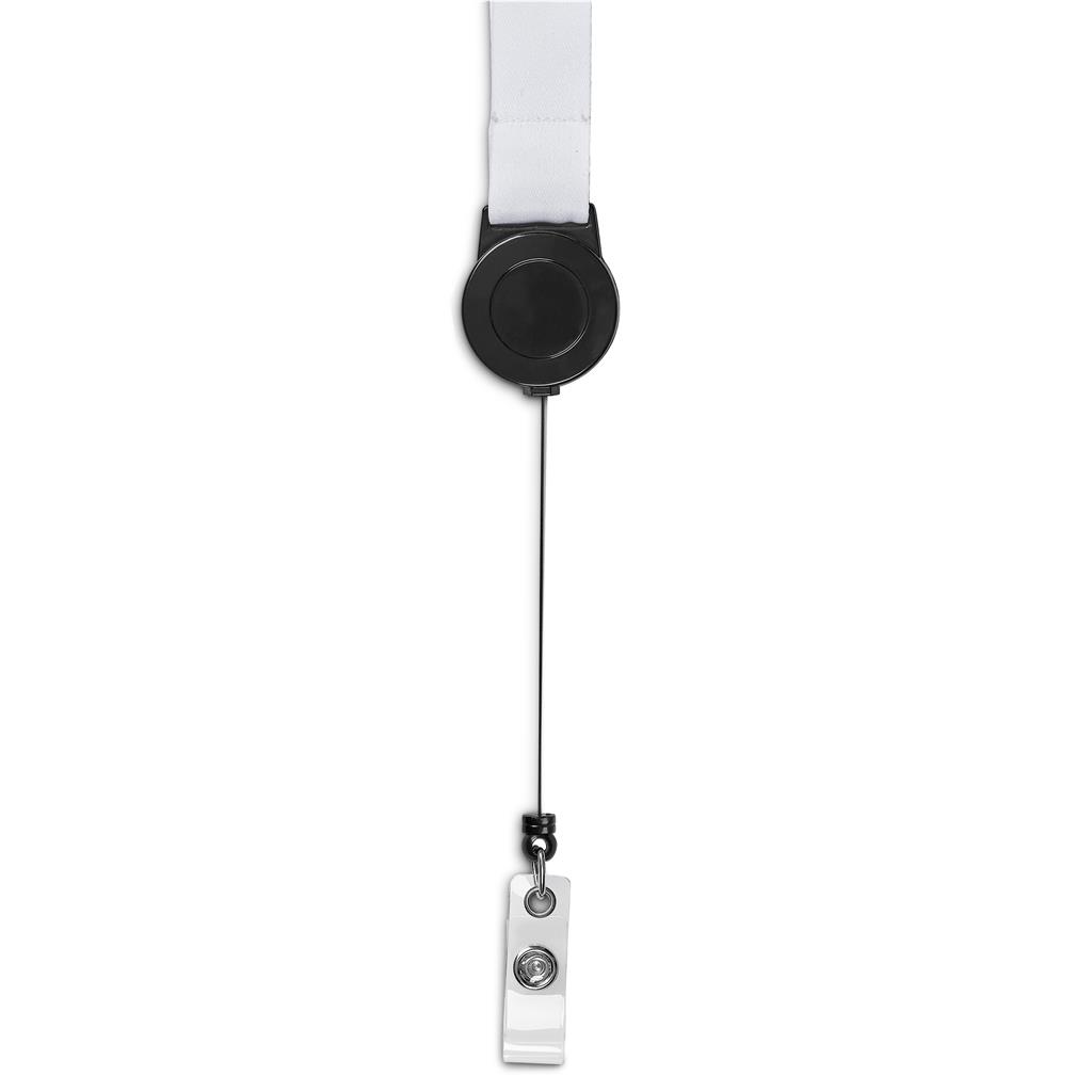Badge Reel Single-Sided Satin Lanyard