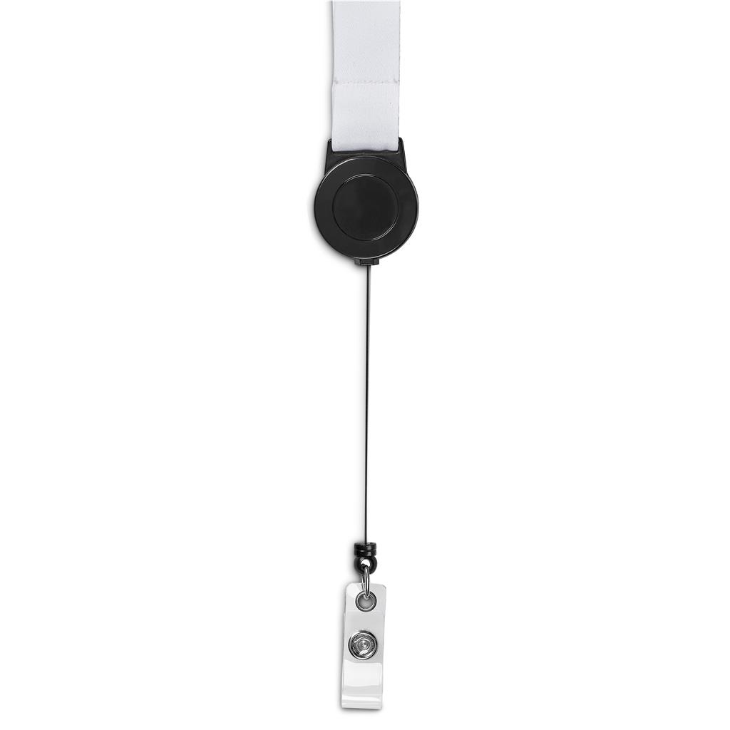 Badge Reel Double-Sided Satin Lanyard